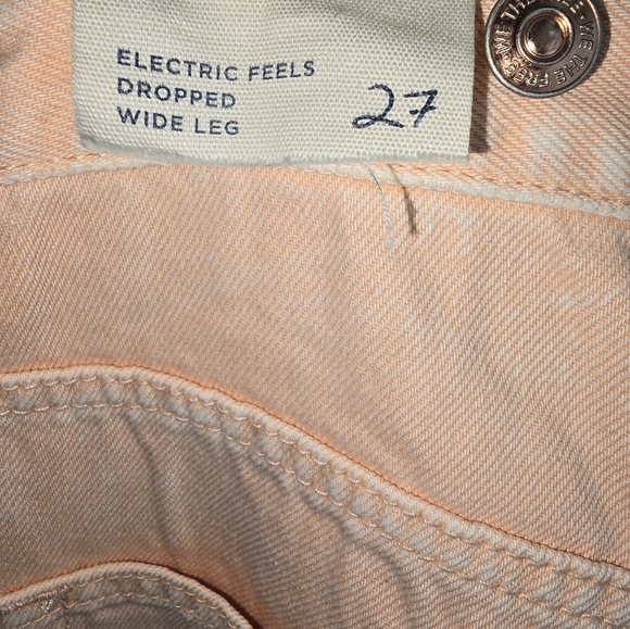 Free People peach colored jeans size 27 - Picture 5 of 8